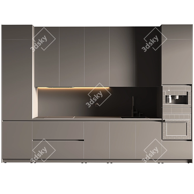 Functional Kitchen Model 2015 3D model image 7