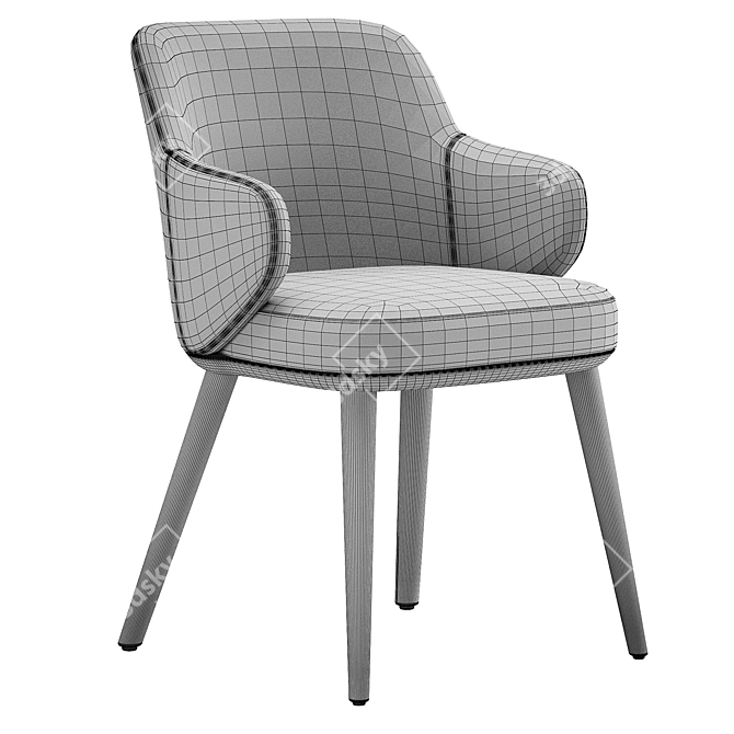 Sleek FOYER Chair - Modern Elegance 3D model image 5