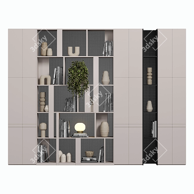 Modular Cabinet with Shelves 3D model image 1