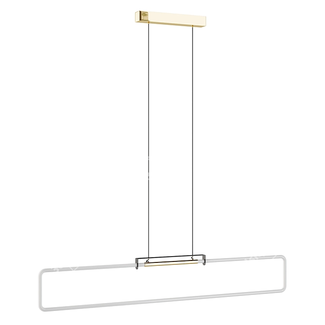 Sleek Modern RA Pendant Lamp 3D model image 1