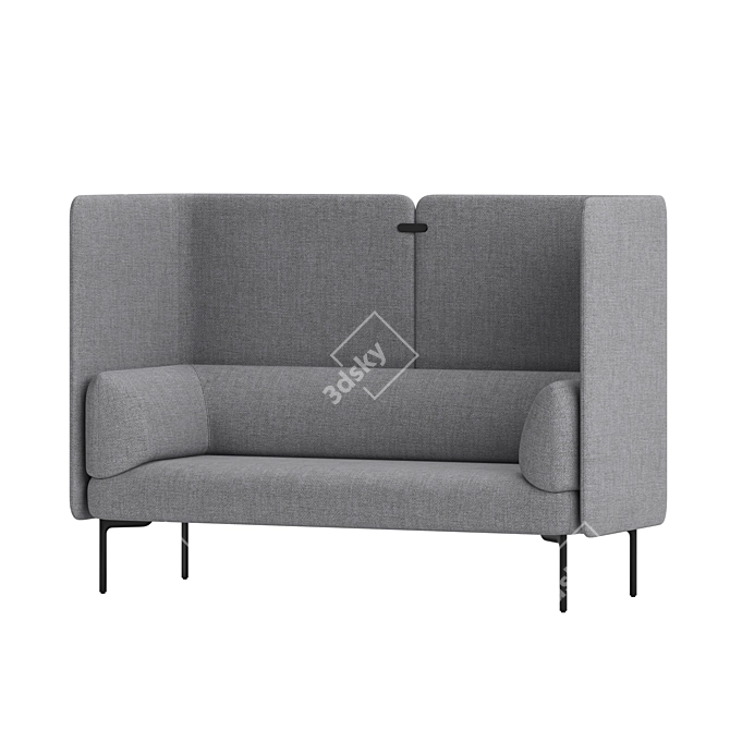 Haworth Cabana 2-Seater Modular Sofa 3D model image 5