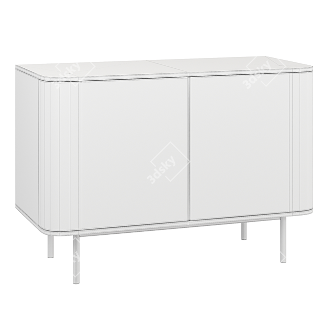 Modern Scandinavian style sideboard, 1060mm 3D model image 4