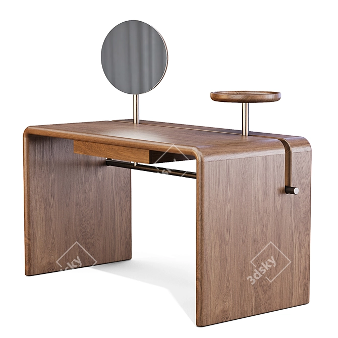Butter Toiletta Writing Desk 3D model image 3