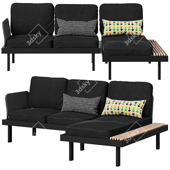 Outdoor Sofa by Ikea 3D model image 1