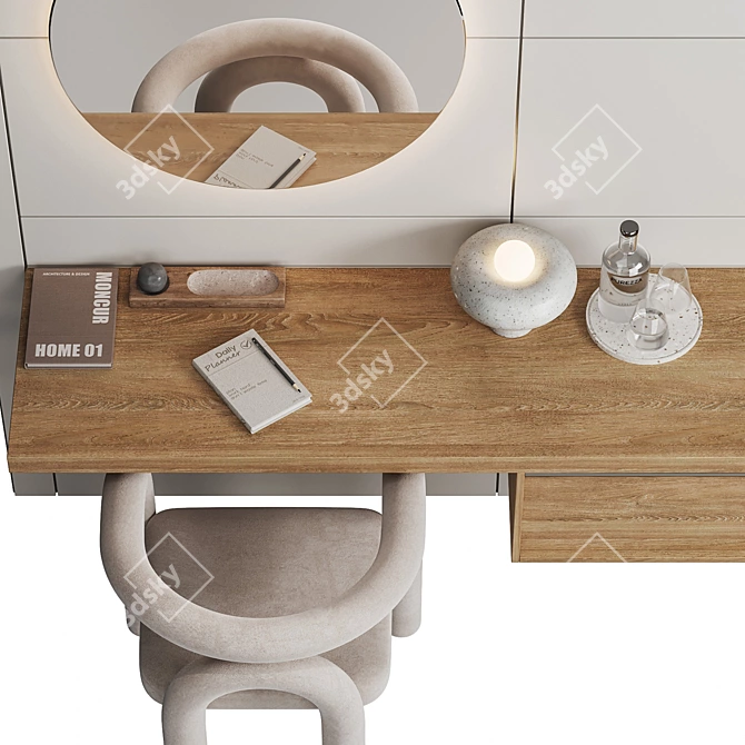 Contemporary Work Station Design 3D model image 5