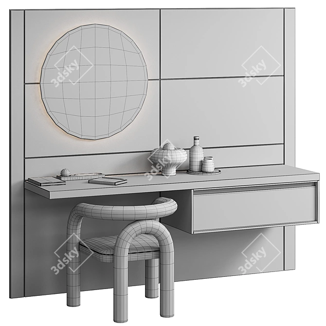 Contemporary Work Station Design 3D model image 6
