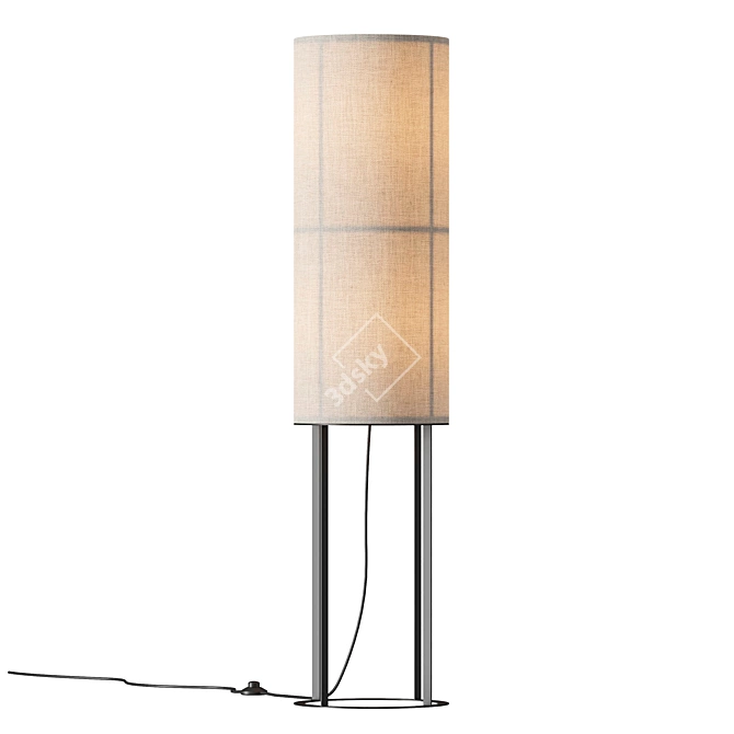 Elegant Hashira Floor Lamp 3D model image 3