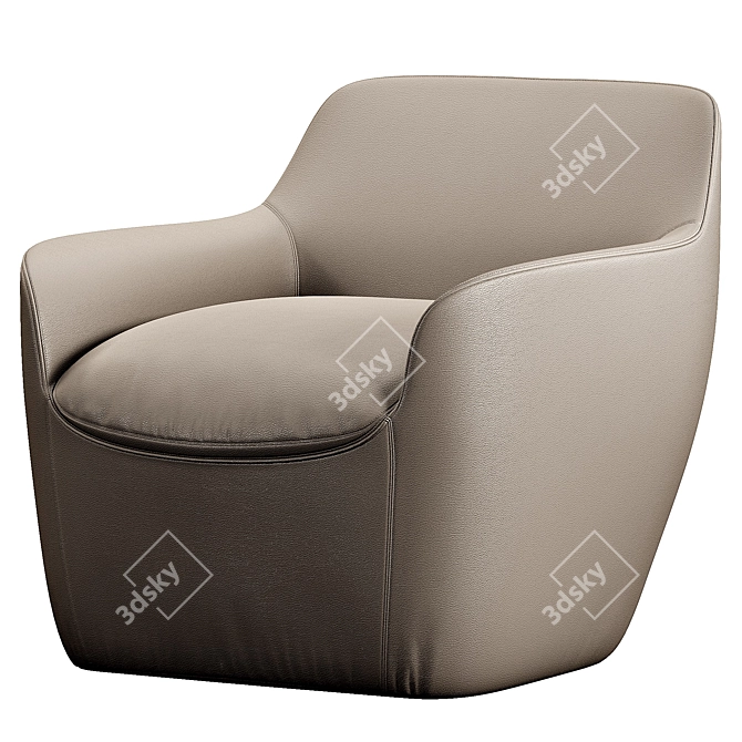 Stylish Bonaldo Kitai Chair 3D model image 1