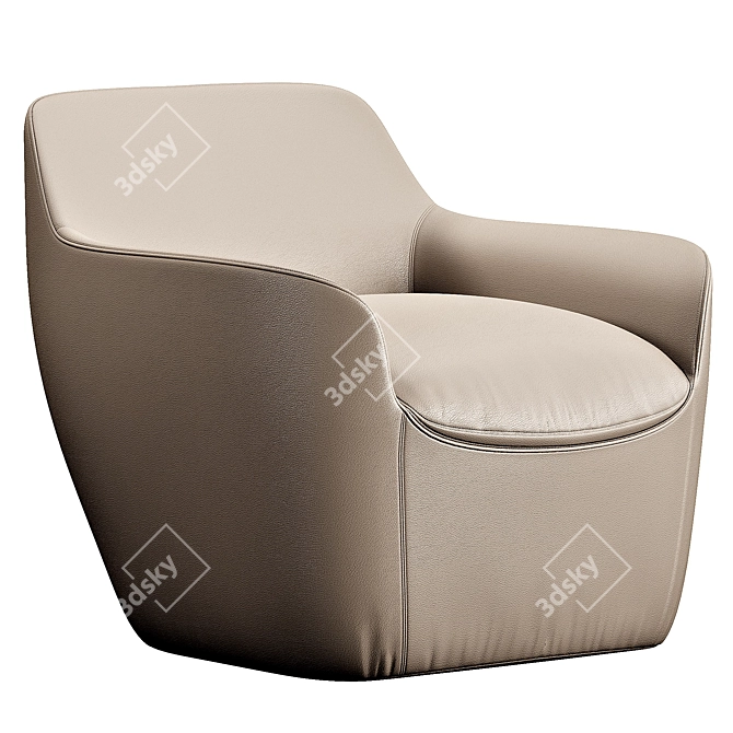 Stylish Bonaldo Kitai Chair 3D model image 3