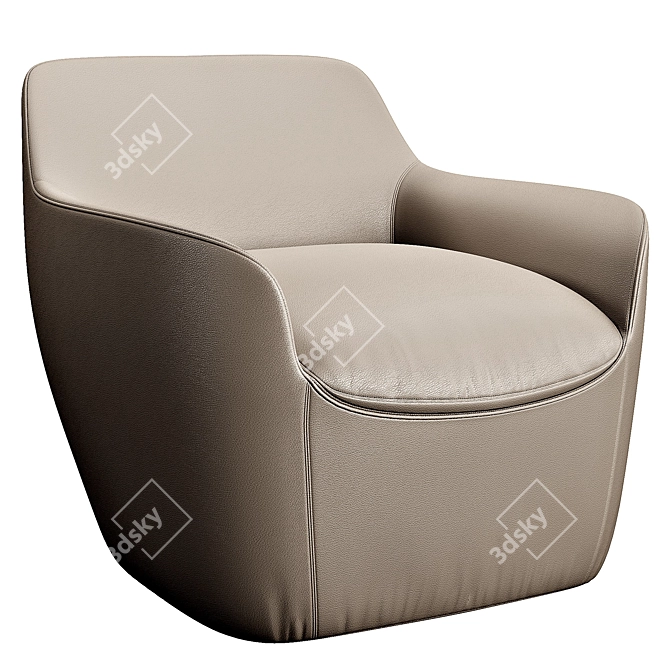 Stylish Bonaldo Kitai Chair 3D model image 5