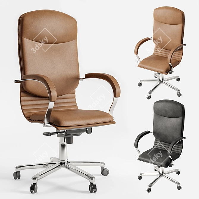 Executive Chair Nova Steel! 3D model image 1