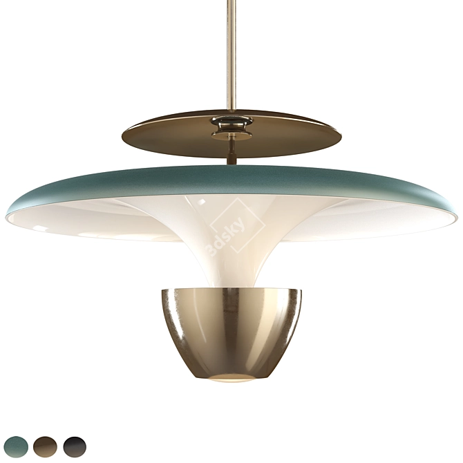 Elegant BERTIL Pendant Lamp 3D model image 4