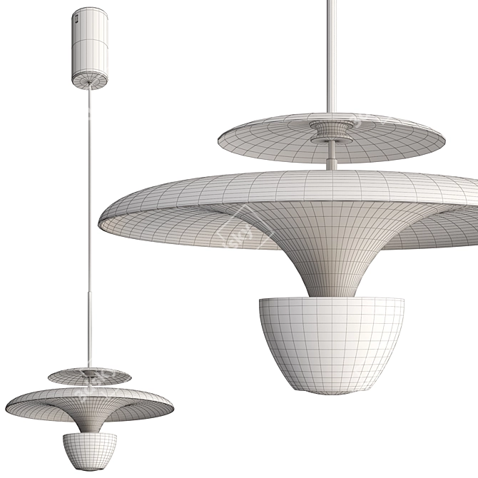 Elegant BERTIL Pendant Lamp 3D model image 7