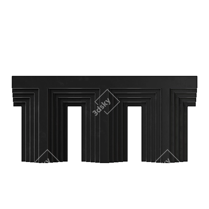 Modern Carmen Console Table: 3D Model 3D model image 3