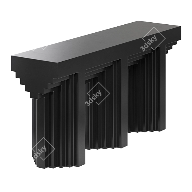 Modern Carmen Console Table: 3D Model 3D model image 4