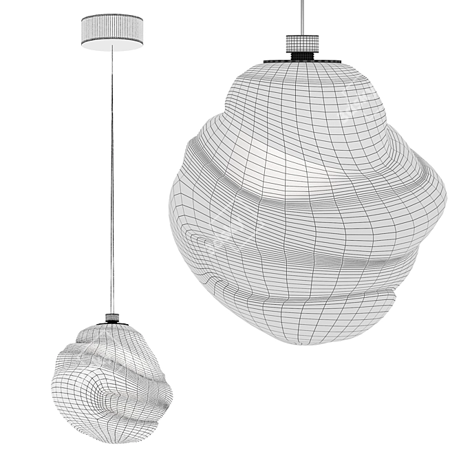 Analog Glass OMAM Pendant Light 3D model image 4