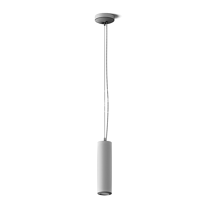 Modern LED Pendant Lamp Fixture 3D model image 6