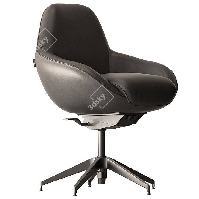 Elegant Roche Bobois Desk Chair 3D model image 2