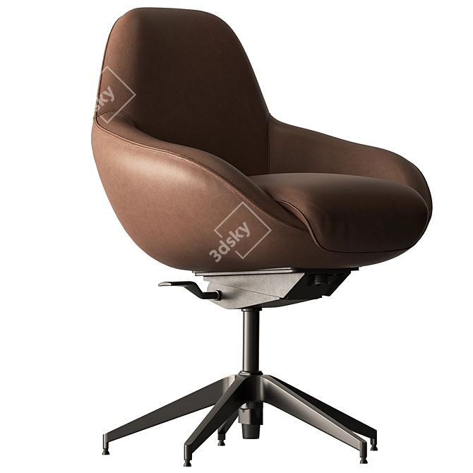 Elegant Roche Bobois Desk Chair 3D model image 4