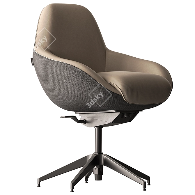 Elegant Roche Bobois Desk Chair 3D model image 5