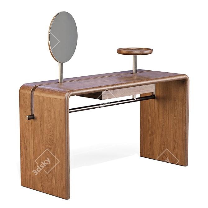 Luxury Vanity Console Table: Durame Butter 3D model image 2