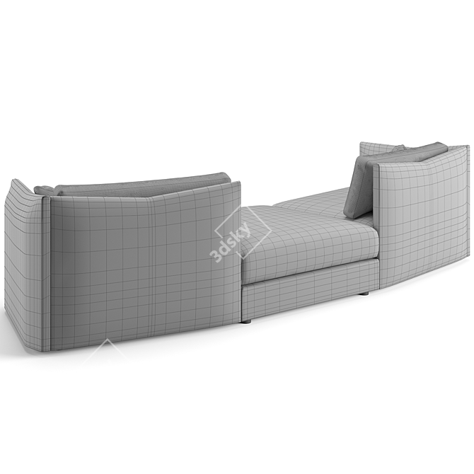 Elegant Trussardi Casa Maryl Sofa 3D model image 4