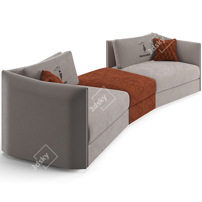 Elegant Trussardi Casa Maryl Sofa 3D model image 7