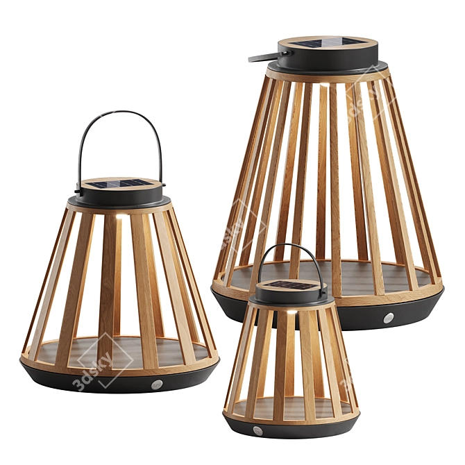 Sonora Solar Outdoor Lamps Set 3D model image 3