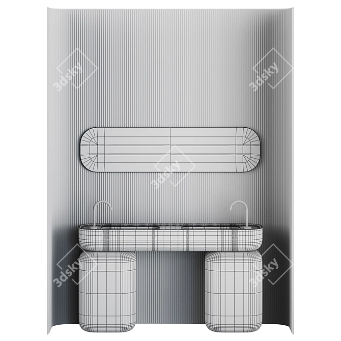 Modern Minimalist Vanity Set:UIControl Your Space 3D model image 5