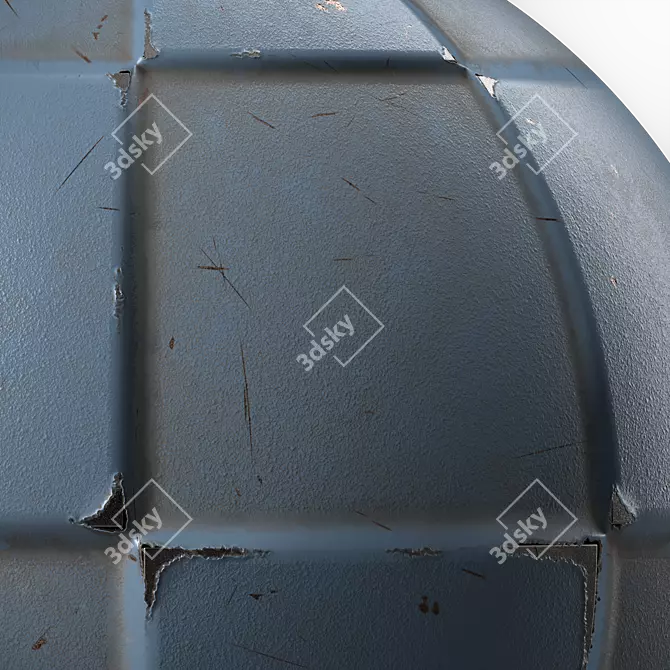 Metal Panels PBR Painting Textures 3D model image 4