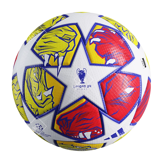 Adidas 2024 Champions League Ball 3D model image 6