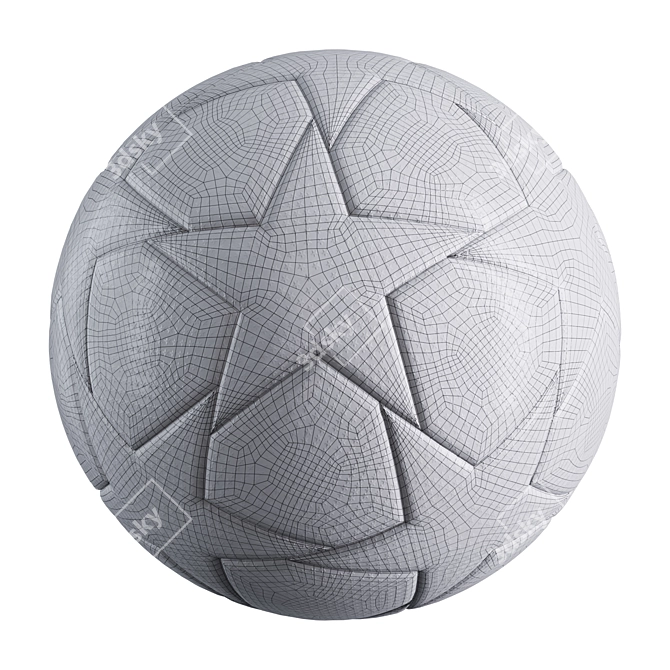 Adidas 2024 Champions League Ball 3D model image 7