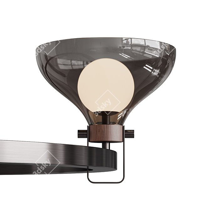 WOLFGANG 8 Ceiling Chandelier, Unique 3D model image 3