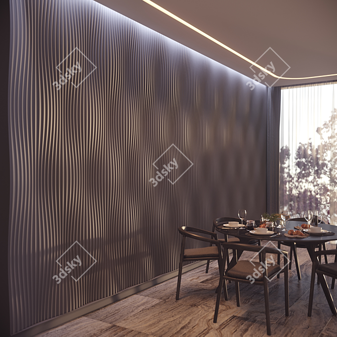 Custom 3D Gypsum Panels by LepGrand 3D model image 6