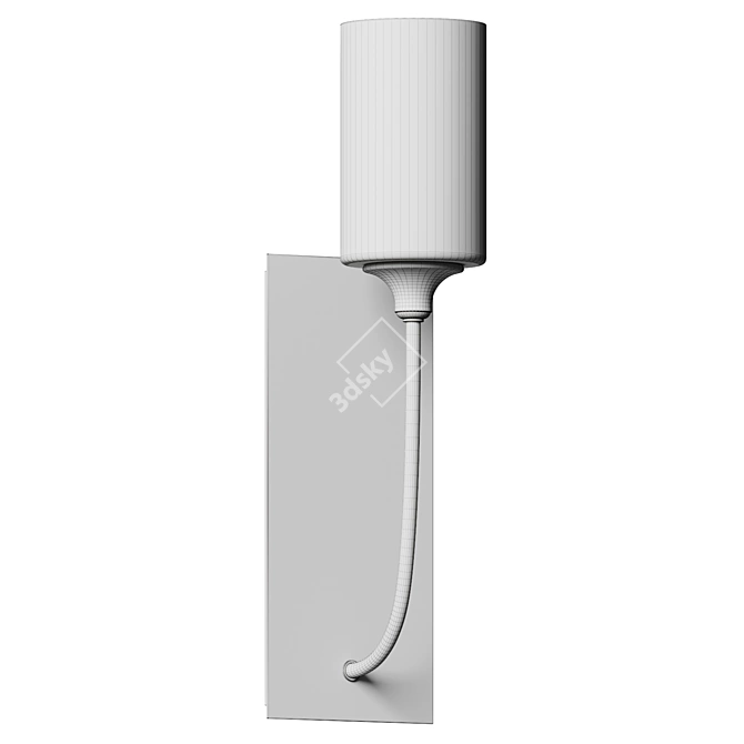 Elegant Rectangular Celeste Wall Sconce 3D model image 5