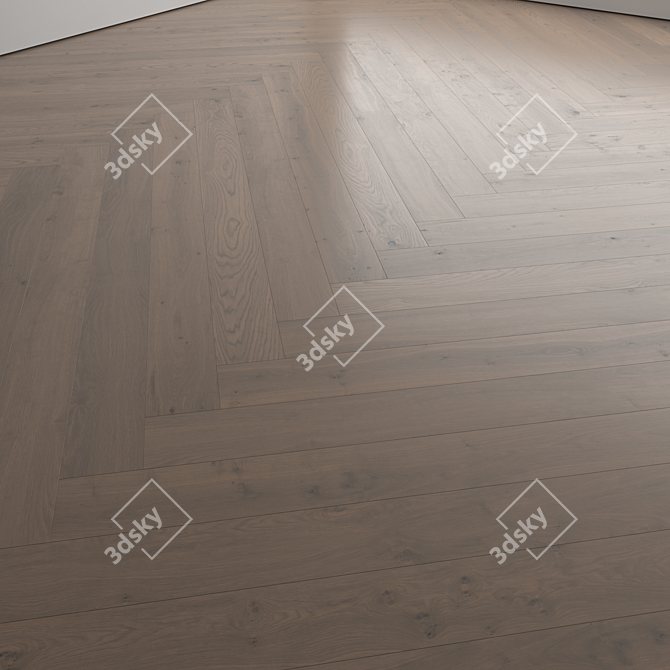 Wood Floor Set - 4 Colors 3D model image 6