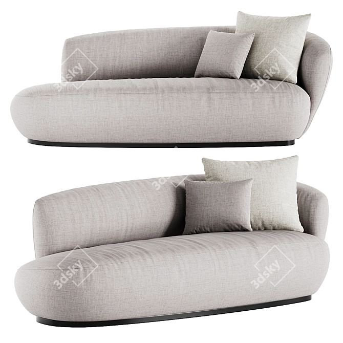 Designer Dai Sugasawa Sofa Bench 3D model image 1