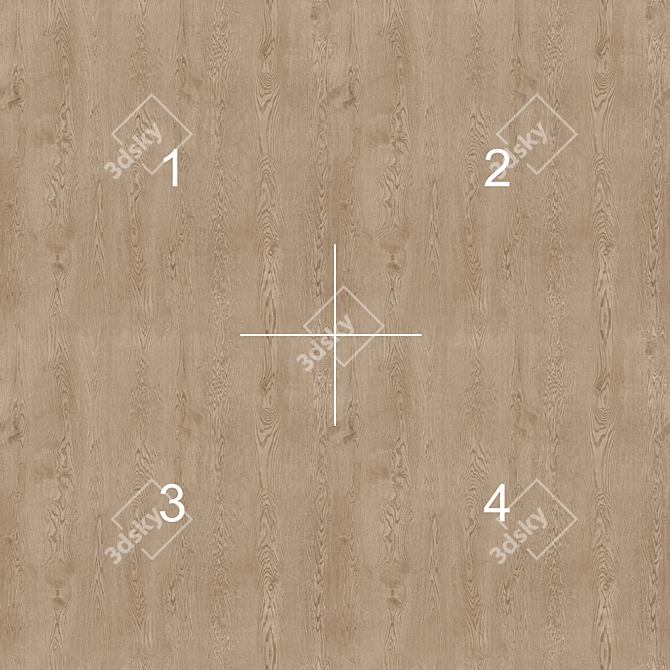 Oak Wood Material PBR Textures 3D model image 9