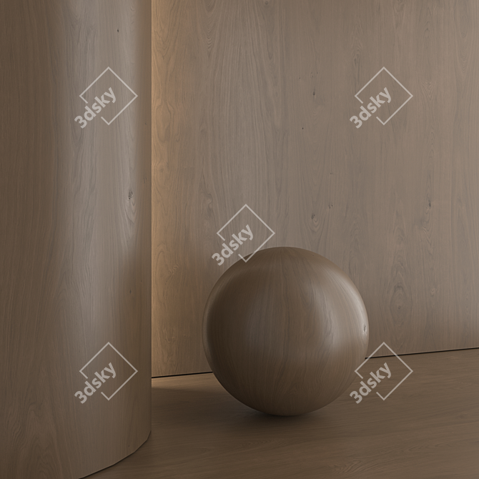 Oak Wood Material Pack - PBRTextures 3D model image 5