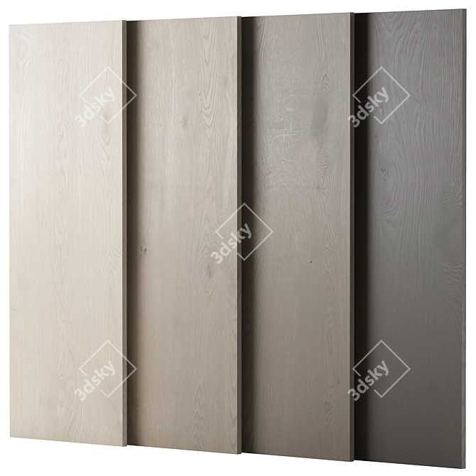 Oak Wood Material 3D Models 3D model image 1