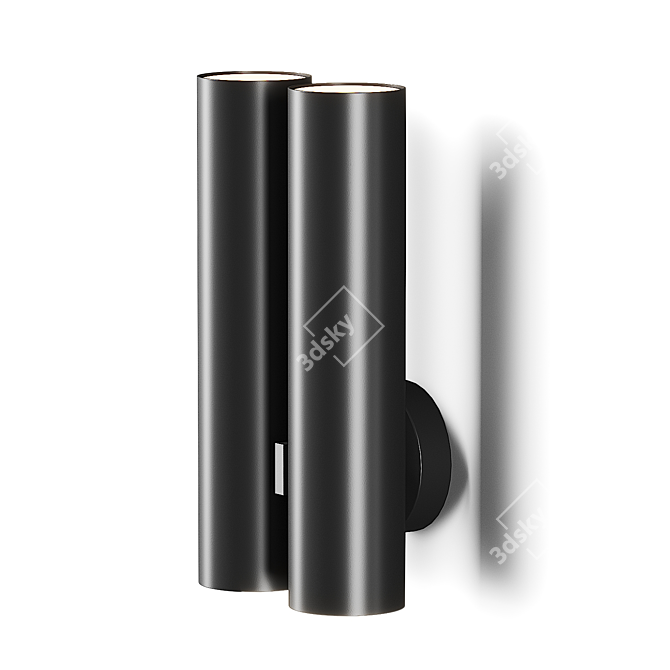 Minimalist Tobu W1 Wall Lamp 3D model image 5