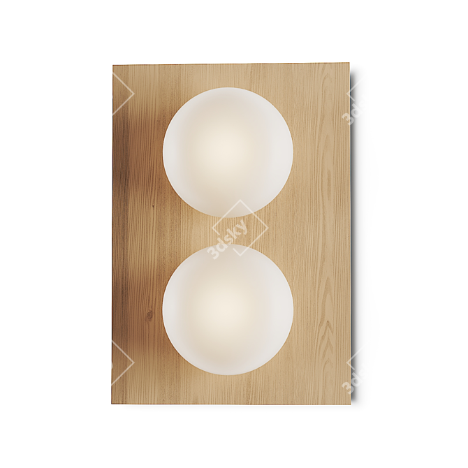 Milan Iluminacion Knock Glass Wall Lamp 3D model image 3