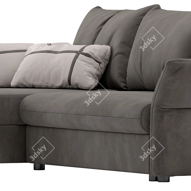 Modern Ibiza Corner Sofa Design 3D model image 5