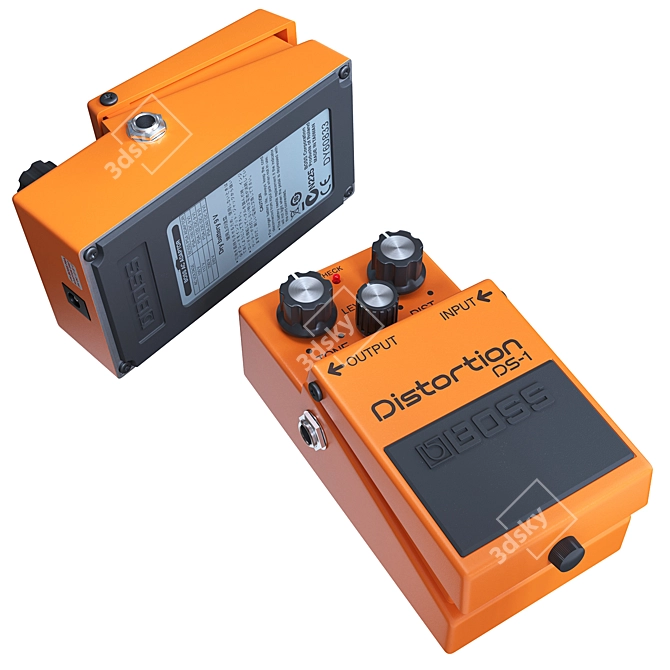 Boss DS-1 Distortion Pedal 3D model image 2