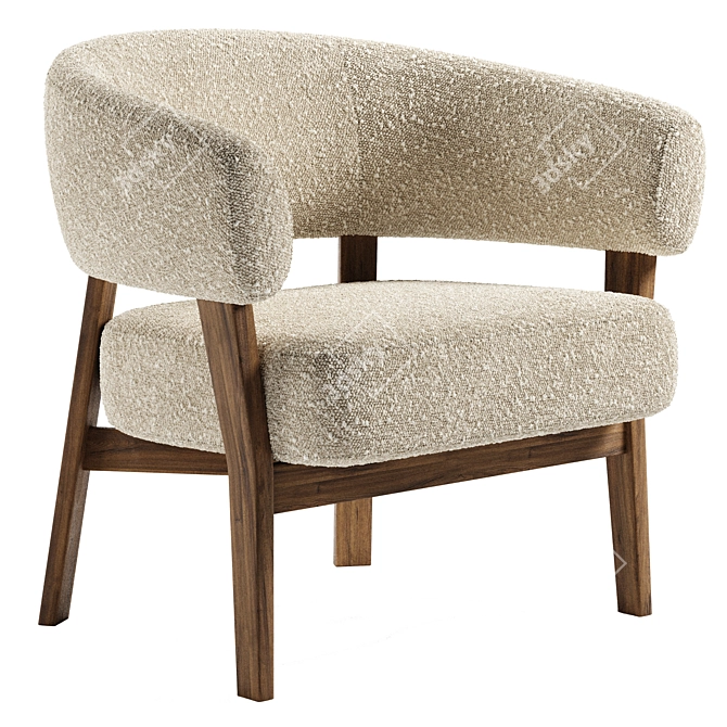 Stylish Juno Chair: Modern Comfort 3D model image 4