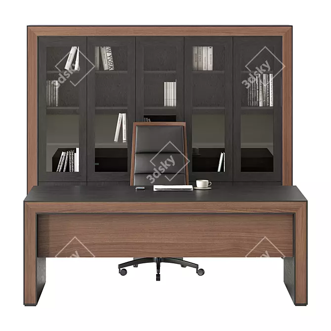 Title: Modern Office Furniture Set 3D model image 2