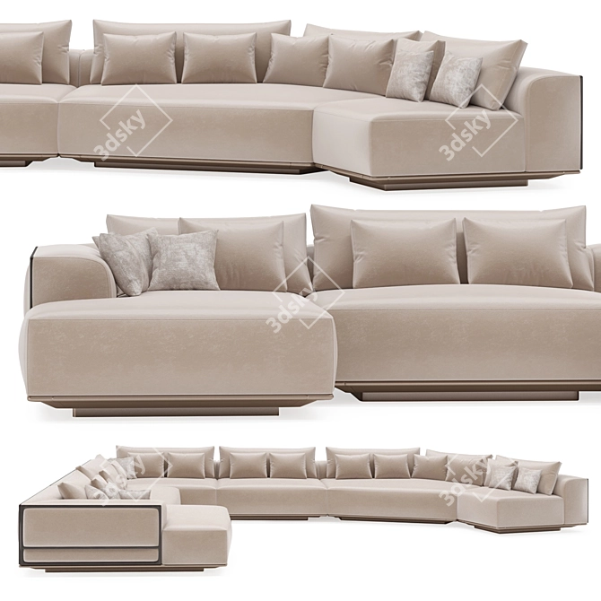 Modular Boyd Sofa Set 3D model image 3