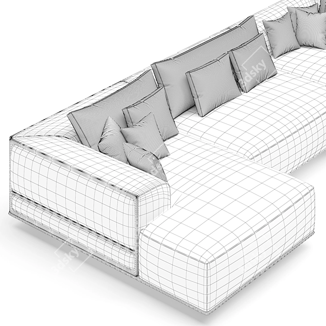 Modular Boyd Sofa Set 3D model image 6