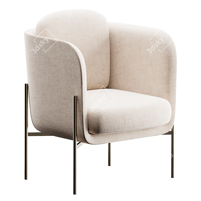 Zen Comfort Chair | Novamobili 3D model image 1
