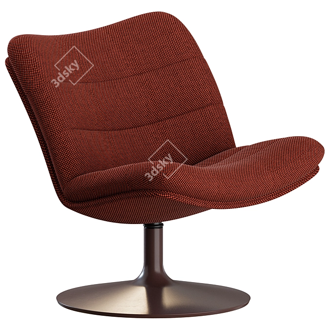 Modern Swivel Armchair Set Artifort 3D model image 4